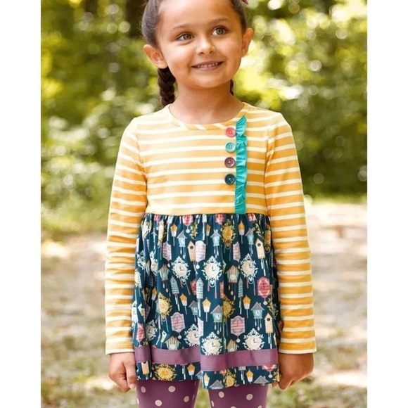 Matilda Jane Wonderment Time for Fun Tunic Girls size 6 - Picture 1 of 7